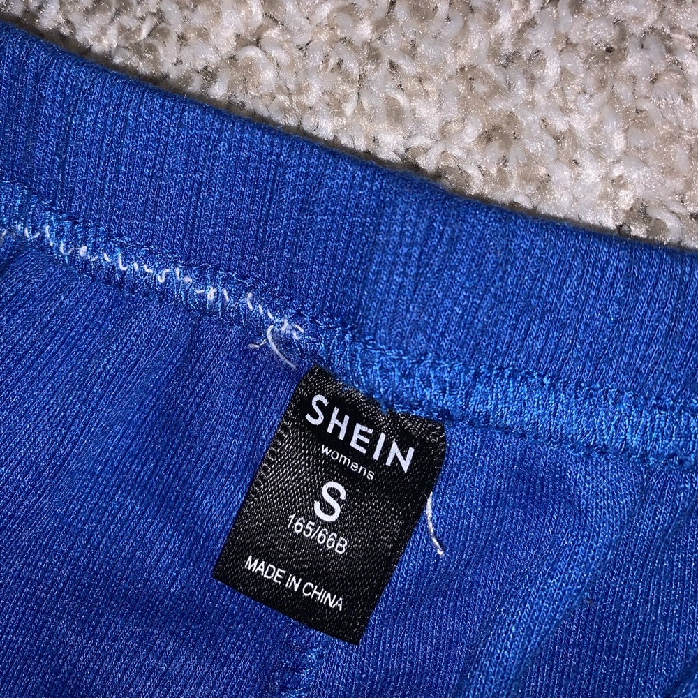 Shein Blue & White Athletic shorts size S - Picture 6 of 8